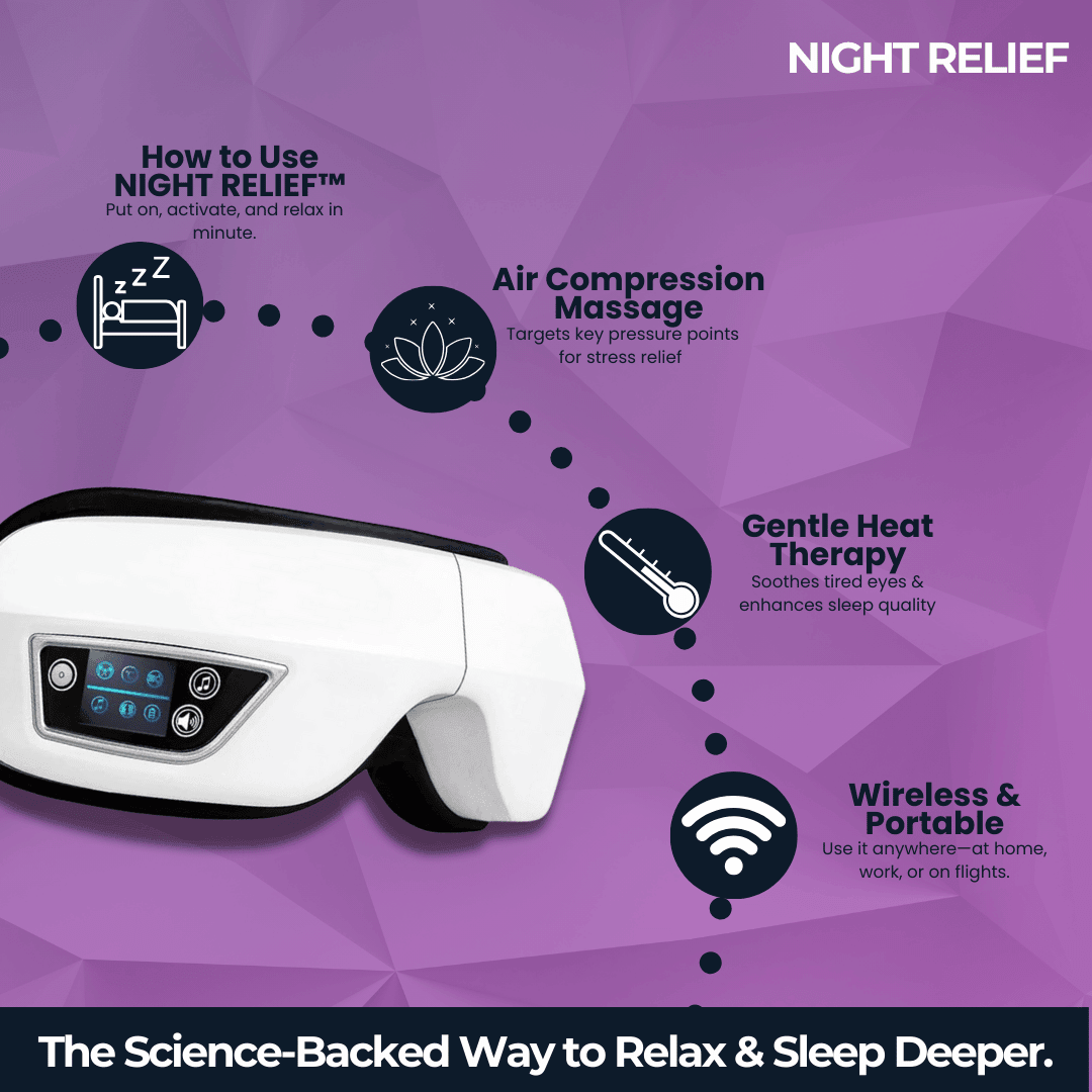 NIGHT RELIEF™ Sleep Massager – The Smart Solution for Deep, Restorative Sleep